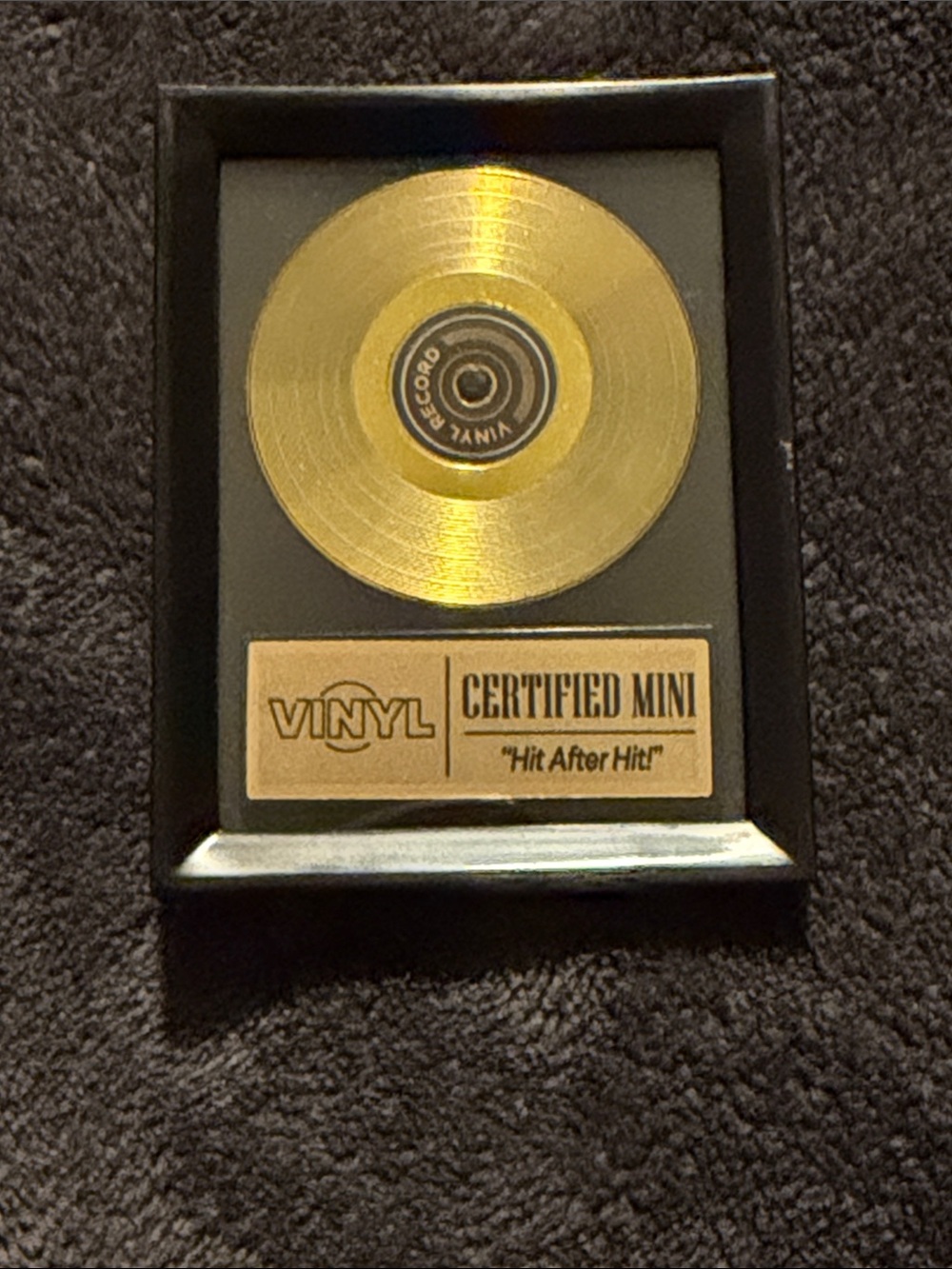 Zuru Mini Brands Vinyl Gold Record Plaque RARE